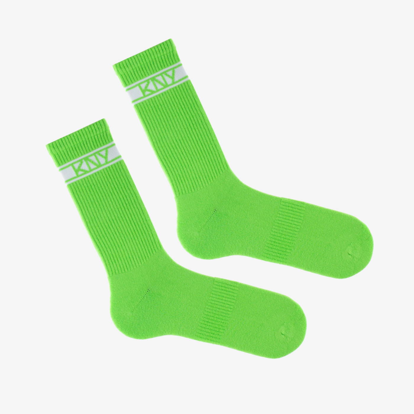 chaussette de sport colorée vert fluo
