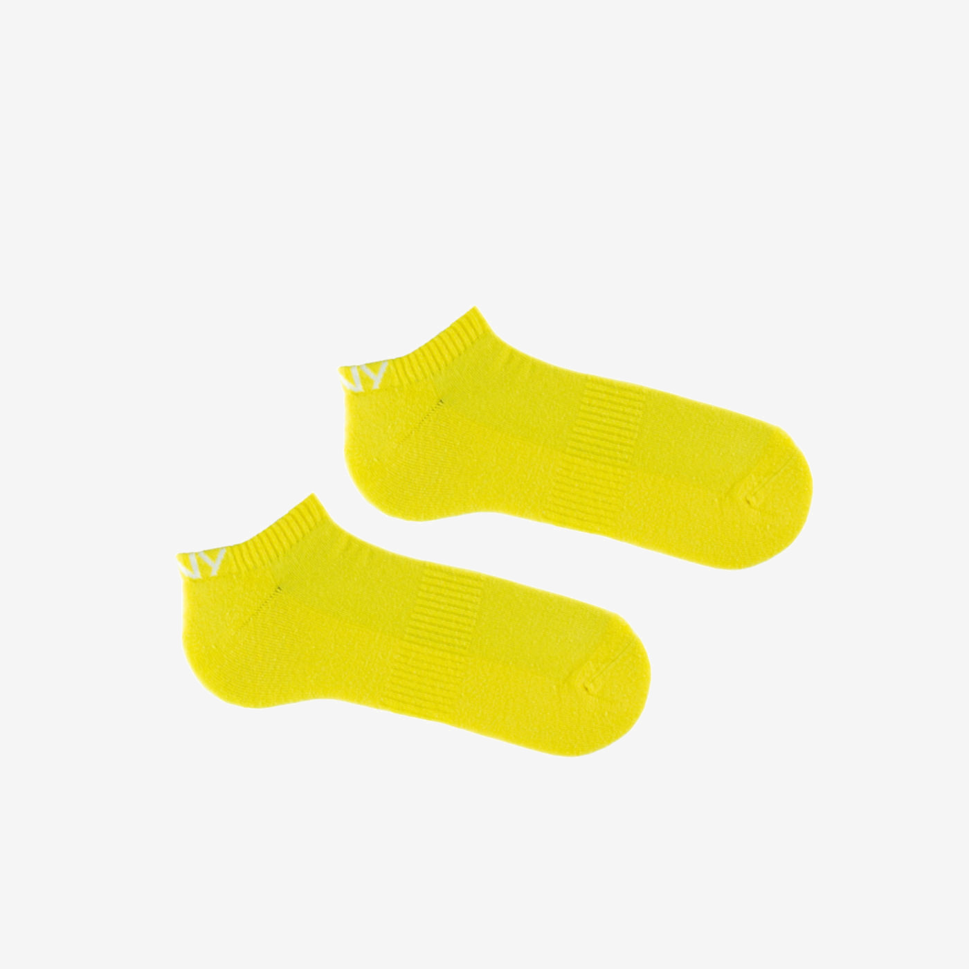 Chaussette courte de sport colorée jaune